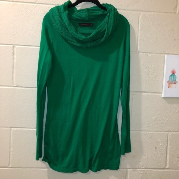 The Limited Green Turtle Neck Long Sleeve Sweater Size Large - Picture 1 of 9